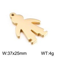 Cute Human Stainless Steel Plating Jewelry Accessories sku image 15