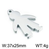 Cute Human Stainless Steel Plating Jewelry Accessories sku image 16