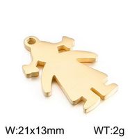 Cute Human Stainless Steel Plating Jewelry Accessories sku image 3