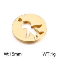 Cute Human Stainless Steel Plating Jewelry Accessories sku image 2