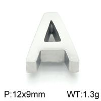 1 Piece 12 * 9mm Stainless Steel Letter Pendant sku image 1