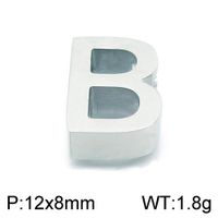 1 Piece 12 * 9mm Stainless Steel Letter Pendant sku image 2