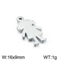 Cute Human Stainless Steel Plating Jewelry Accessories sku image 9