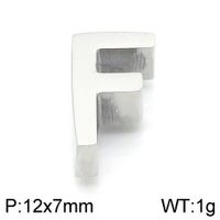 1 Piece 12 * 9mm Stainless Steel Letter Pendant sku image 6