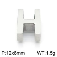 1 Piece 12 * 9mm Stainless Steel Letter Pendant sku image 8
