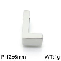 1 Piece 12 * 9mm Stainless Steel Letter Pendant sku image 12