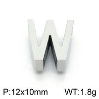 1 Piece 12 * 9mm Stainless Steel Letter Pendant sku image 23