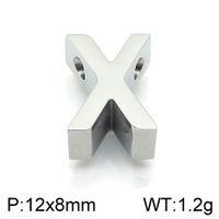 1 Piece 12 * 9mm Stainless Steel Letter Pendant sku image 24