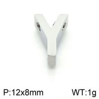 1 Piece 12 * 9mm Stainless Steel Letter Pendant sku image 25
