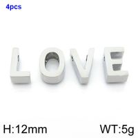 1 Piece 12 * 9mm Stainless Steel Letter Pendant sku image 29