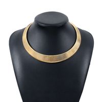 Style Simple Style Classique Couleur Unie Alliage De Gros Collier Ras De Cou main image 6