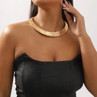 Simple Style Classic Style Solid Color Alloy Wholesale Choker main image 3