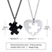 304 Stainless Steel Simple Style Plating Heart Shape main image 2