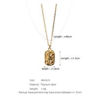 Edelstahl 304 18 Karat Vergoldet Einfacher Stil Überzug Stern Halskette Mit Anhänger main image 3
