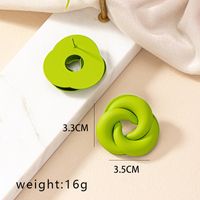 1 Pair IG Style Commute Korean Style Geometric Plating Iron Ear Studs sku image 2