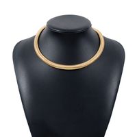 Simple Style Solid Color Alloy Wholesale Choker sku image 1