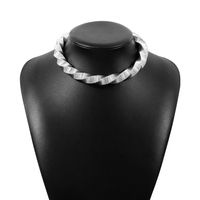 Simple Style Solid Color Alloy Wholesale Choker sku image 2