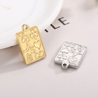 Simple Style Shamrock Heart Shape Unicorn Stainless Steel Plating Jewelry Accessories main image 1