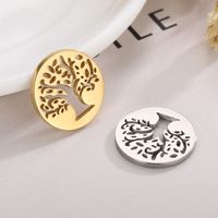 Simple Style Life Tree Stainless Steel Plating Jewelry Accessories main image 4