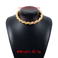 Simple Style Solid Color Alloy Wholesale Choker main image 2