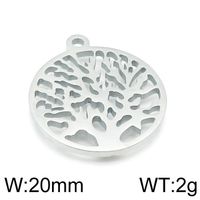 Simple Style Life Tree Stainless Steel Plating Jewelry Accessories sku image 2