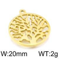 Simple Style Life Tree Stainless Steel Plating Jewelry Accessories sku image 6