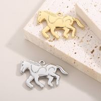Simple Style Horse Stainless Steel Plating Jewelry Accessories main image 3