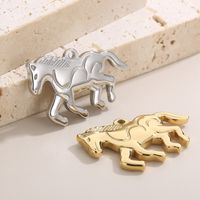 Simple Style Horse Stainless Steel Plating Jewelry Accessories main image 6