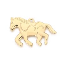 Simple Style Horse Stainless Steel Plating Jewelry Accessories main image 5