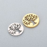 1 Piece Stainless Steel 18K Gold Plated Tree main image 3