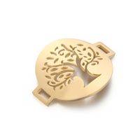 1 Piece Stainless Steel 18K Gold Plated Tree main image 6