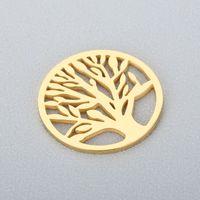 1 Piece Stainless Steel 18K Gold Plated Tree main image 3