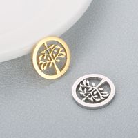 1 Piece Stainless Steel 18K Gold Plated Tree main image 6