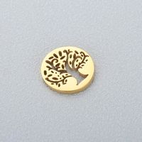 1 Piece Stainless Steel 18K Gold Plated Tree main image 4