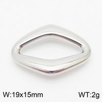 1 Piece Stainless Steel 18K Gold Plated Solid Color sku image 1