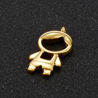 1 Piece Stainless Steel 18K Gold Plated Cartoon main image 3