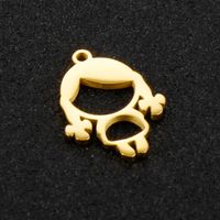 1 Piece Stainless Steel 18K Gold Plated Cartoon main image 3