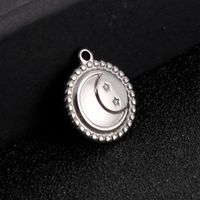 1 Piece Stainless Steel 18K Gold Plated Star Moon main image 4