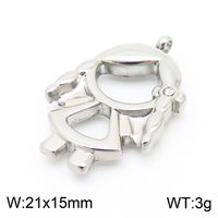1 Piece Stainless Steel 18K Gold Plated Cartoon sku image 4