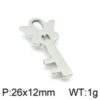 1 Piece Stainless Steel 18K Gold Plated Key sku image 3