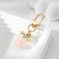 Casual Cute Simple Style Strawberry Resin Mobile Phone Chain Keychain main image 5
