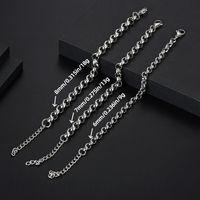 Simple Style Geometric Titanium Steel Polishing Unisex Bracelets main image 2