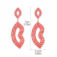 1 Pair Elegant Luxurious Solid Color Inlay Alloy Rhinestones Drop Earrings main image 2