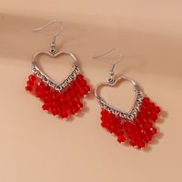 1 Pair Lady Heart Shape Zinc Alloy Drop Earrings main image 8