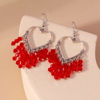 1 Pair Lady Heart Shape Zinc Alloy Drop Earrings main image 6