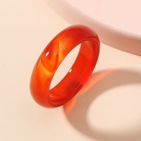 Retro Simple Style Geometric Agate Polishing Women's Rings main image 3