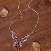 Casual Retro Butterfly Alloy Plating Women's Pendant Necklace main image 5