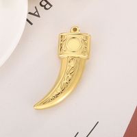 1 Piece Stainless Steel 18K Gold Plated Moon main image 1
