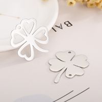Simple Style Four Leaf Clover Stainless Steel Plating Jewelry Accessories main image 1