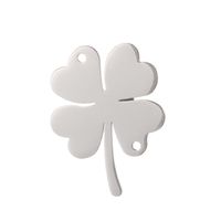 Simple Style Four Leaf Clover Stainless Steel Plating Jewelry Accessories main image 5